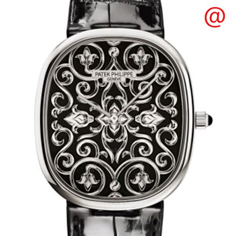 Patek Philippe Golden Ellipse Automatic Black Dial .